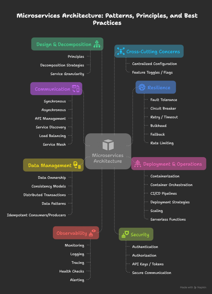 The Ultimate Microservices Architecture Map – Patterns, Principles, and Best Practices